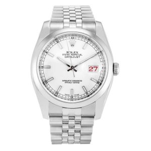 Rolex Datejust White Dial 116200 Mens 36MM