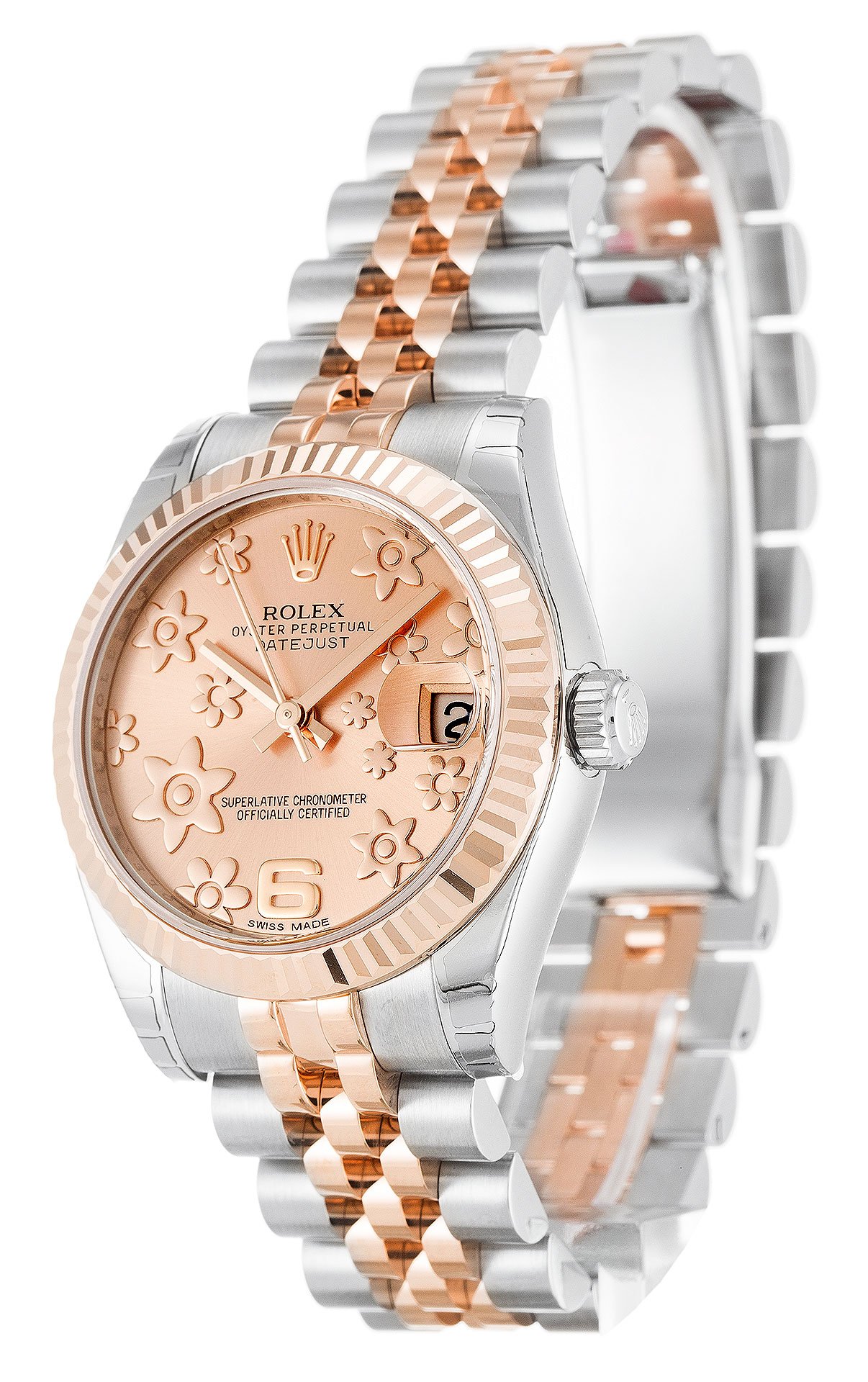Rolex Datejust Mid-Size Pink Floral Dial 178271 Unisex 31MM