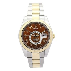 Rolex Sky-Dweller 326938 Gold & Silver Mens 42MM