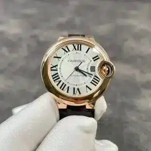 CARTIER Ballon Bleu Gold bezel 36MM Ladies Watch