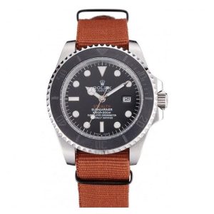 Rolex Submariner STEALTH MK III Brown Fabric Band 621387 Mens 40MM