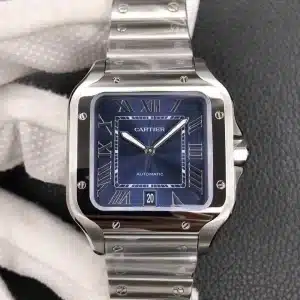 CARTIER Santos Blue Dial 40MM Mens Watch