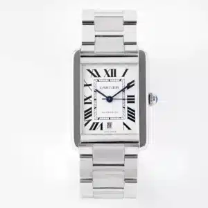 CARTIER Tank 40mm Silver Stainless Steel Automatic Watch