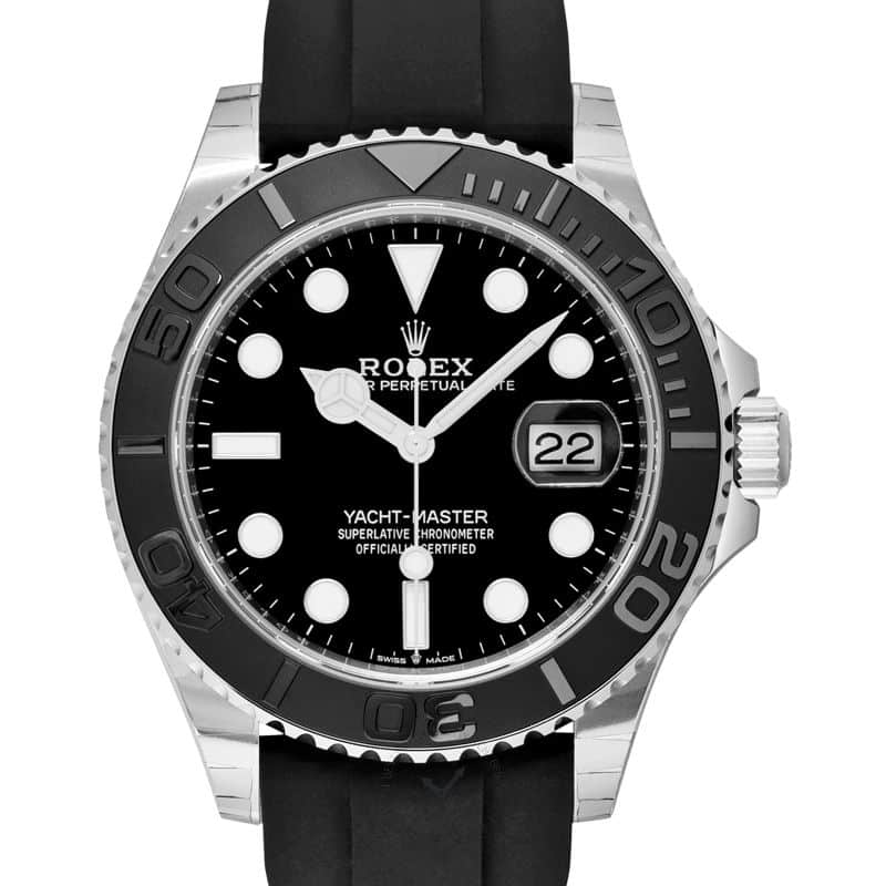 Yacht-Master 42 Automatic Black Dial White Gold Men’s Watch