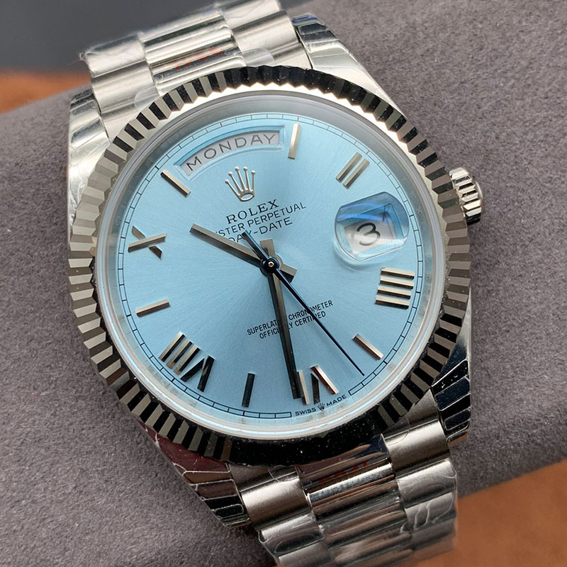 ROLEX Day Date Automatic Blue Dial Platinum Men’s Watch 40MM