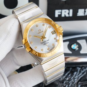 Omega Constellation Series Silver Dial Unisex Stainless Steel Automatic Watch