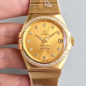 Omega constellation series 123.20.35 gold 38mm lady watch