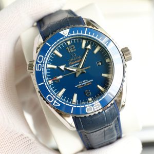 Omega Starfish Planet Ocean Steel and Leather 215.33.44.21.03.001