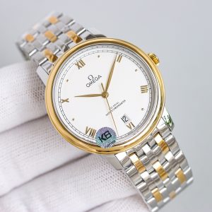 Omega De Ville elegant watch white dial