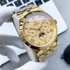 Omega Commemorative Men's Three-Hand Stars, Moon and Stars with Calendar