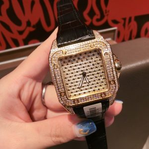 Cartier Full Diamond Santos Eagle Head Variable Three Literal Styles