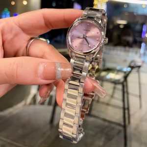 Seamaster Aqua Terra Automatic Silver Dial Diamond Index Ladies Watch